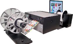 VP550e complete package deal label printer up to 216mm wide + Unwinder + Rewinder - 200mm/sec + 5 vibrant 200ml water resist enanced dye inks CYMKK + print head + software