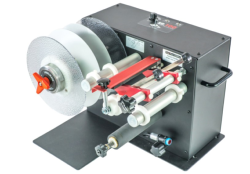 Label roll slitter rewinders