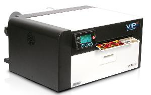 VP610e complete package - colour label printer up to 216mm wide, speed 300mm/sec + 5 vibrant 250ml dye inks CYMKK + print head + 200mm diameter roll unwinder