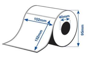 Epson C33S045539 Gloss Ink Die-Cut Labels 102mm x 152mm 