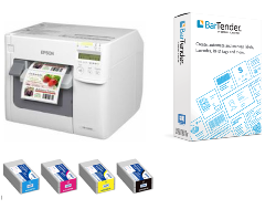 Epson ColorWorks C3500 Series - Durable Colour Label Printer with inks + software + set up help + on-site free warranty 