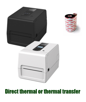 THERMAL TRANSFER OR DIRECT THERMAL label printers