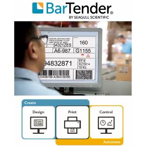 BarTender Network AUTOMATION Software designer with 5 Automation printer licenses