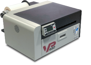 VP650e colour label printer +  water resist ink tanks + 8 inch unwinder 