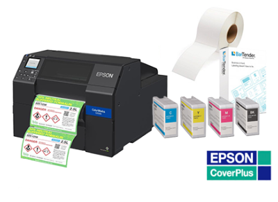 Epson ColorWorks C6500Ae(MK) -BEST FOR MATT LABELS - 8" Durable Colour Label Printer + Guillotine + 1 YEAR ON-SITE WARRANTY FREE  - CALL FOR SAMPLES AND PACKAGE DEAL 01527 529713