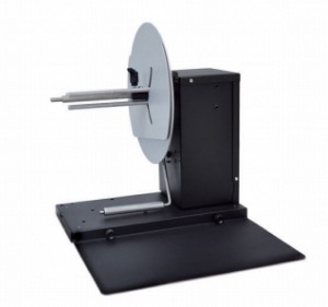 Rewinder for label printer 125mm wide 250mm roll 40-118mm adjustable core