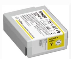 YELLOW Pigment Ink Cartridge (50ml) for the Epson C4000 BEST FOR GLOSS OR MATT LABELS