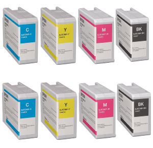 Deal - two sets Rainbow ink set CYMK 80ml each tank for the Epson C6000 / C6500 printers